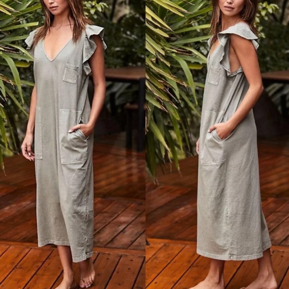 Free people once upon a sea dress brown